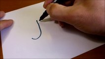 How to Draw Doodle Using Letters 'J j' for kids ! Cute & Easy doodle drawing cartoon-i