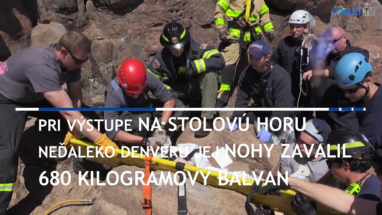 Zavalila ju vyše poltonová skala