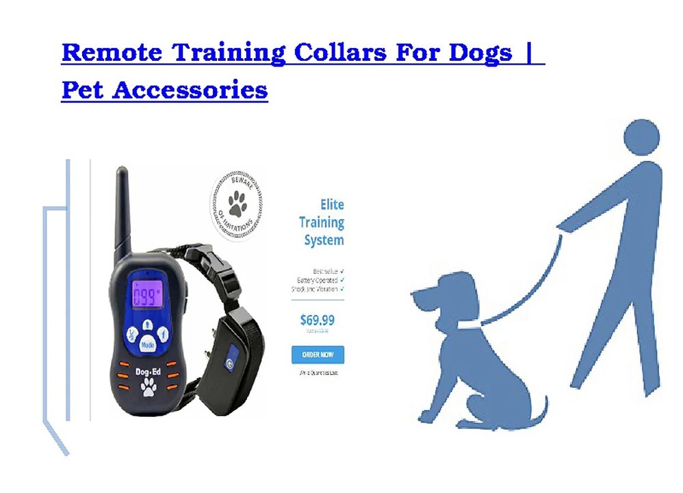 Remote Training Collars For Dogs - Pet Accessories