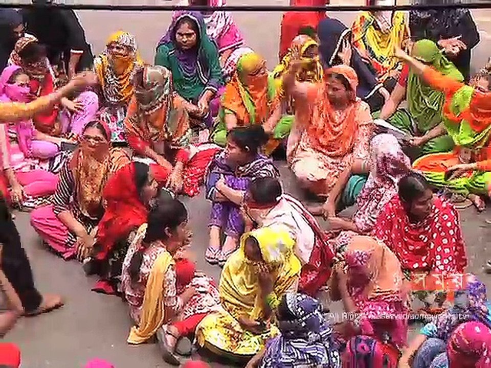 রাজধানীতে গার্মেন্টস শ্রমিকদের বিক্ষোভ