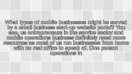 Mobile Business Portal Informational Website Needed To Help Small Business Start-Ups