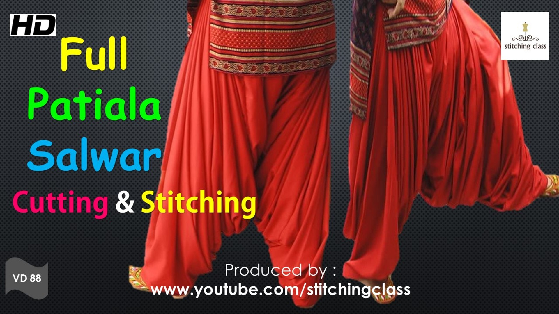 Full Patiala Salwar Cutting and Stitching