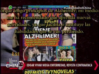 Nota - Edgar Vivar niega enfermedad revista contraataca