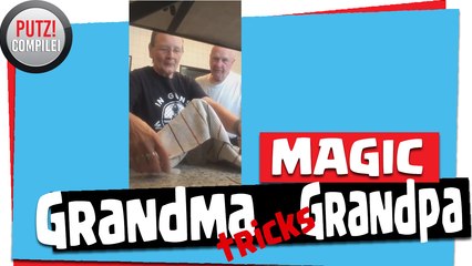 GRANDMA TRICKS GRANDPA INTO THINKING SHE PERFORMS MAGIC