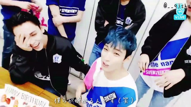 【日本語字幕】 SEVENTEEN - Vライブ HAPPY 0218♡