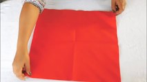 Doblar servilletas de papel - Decorar la mesa con servilletas - Servilleta forma hoja-KAOfxl_