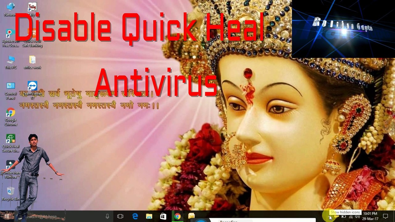 how to disable and enable quick heal antivirus