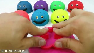 Learn Colors and Numbers Play doh + Playdough Smiley face kids video - YouTube