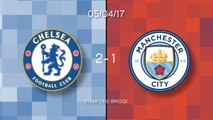 Chelsea 2-1 Manchester City in words and numbers