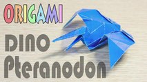 Origami Pteranodon  - Paper Dinosaur Tutorial-33