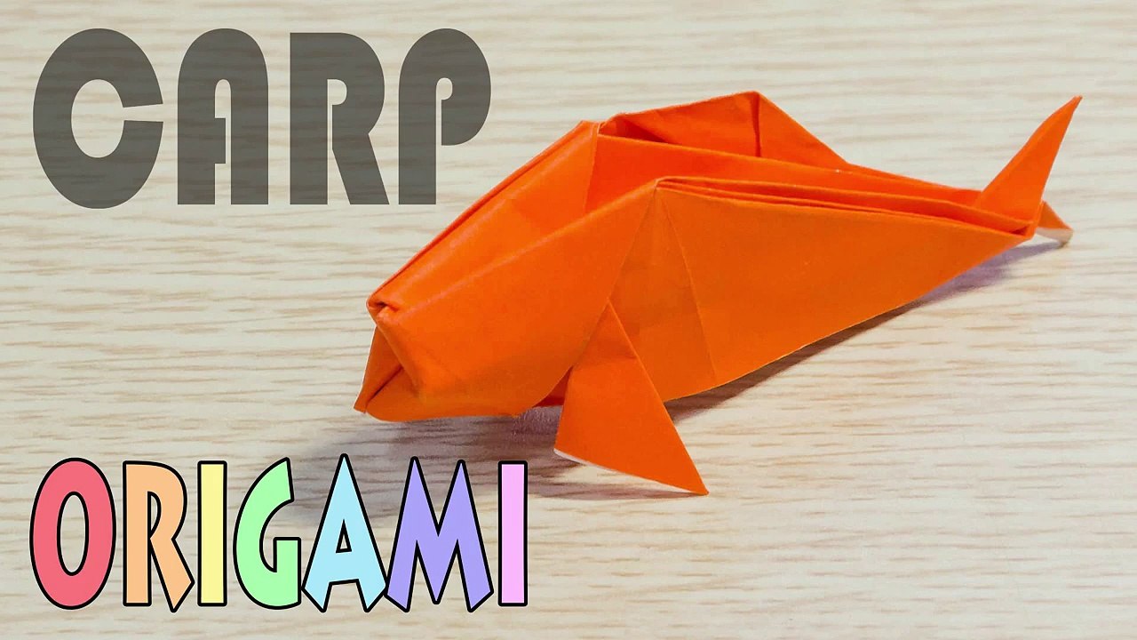 Origami Carp  - Paper Fish Tutorial-kwK