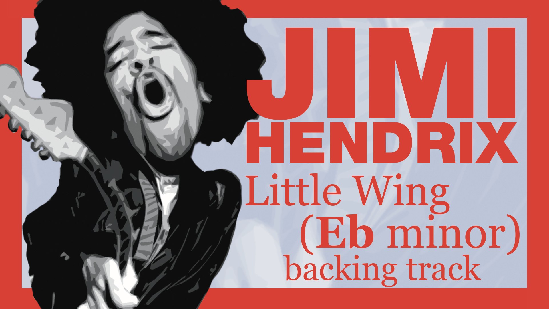 ⁣JIMI HENDRIX - Little Wing in Ebm (14 minutes backing track)