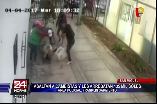 San Miguel: asaltan a cambistas y les arrebatan 135 mil soles