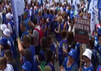 Argentina amaneció con casi todo los empleados de la central obrera en paro