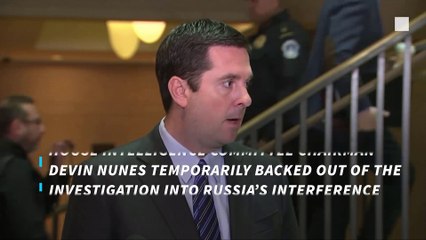 House Intelligence Chairman Devin Nunes backs out of Russia investigation