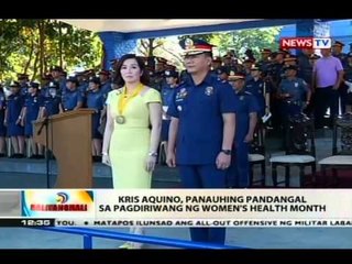 BT: Kris Aquino, panauhing pandangal sa pagdiriwang ng Women's Health Month
