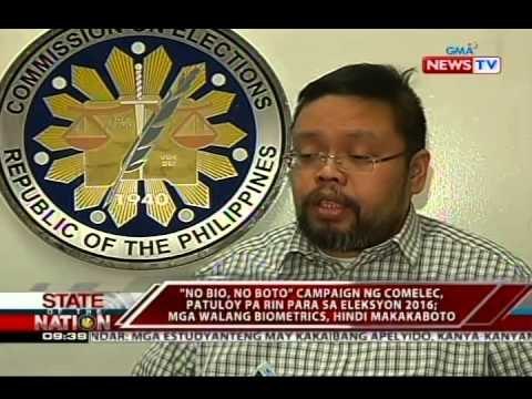 SONA: Mga walang biometrics, hindi papayagan ng Comelec na makaboto sa Eleksyon 2016