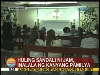 UB: Unang gabi ng burol ni Jam Sebastian, dinagsa ng mga kaanak at kaibigan