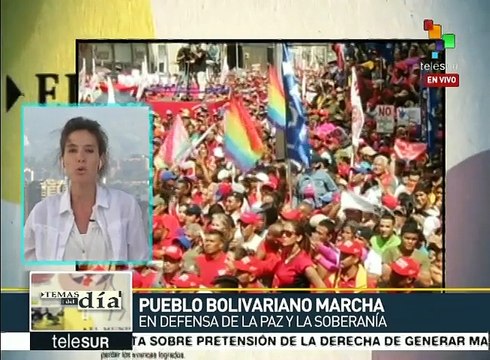 Miles de venezolanos marchan en defensa de la paz y la soberanía