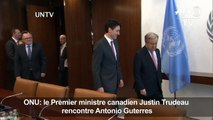 ONU: Justin Trudeau rencontre Antonio Guterres