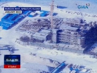 Bahagi ng Spratlys na tinabunan ng lupa ng China, mala-isla at may mga air strip pa