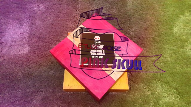 Etude House Pink Skull Color Eyes swatch 에뛰드하우스 핑크 스컬 컬러 아이즈