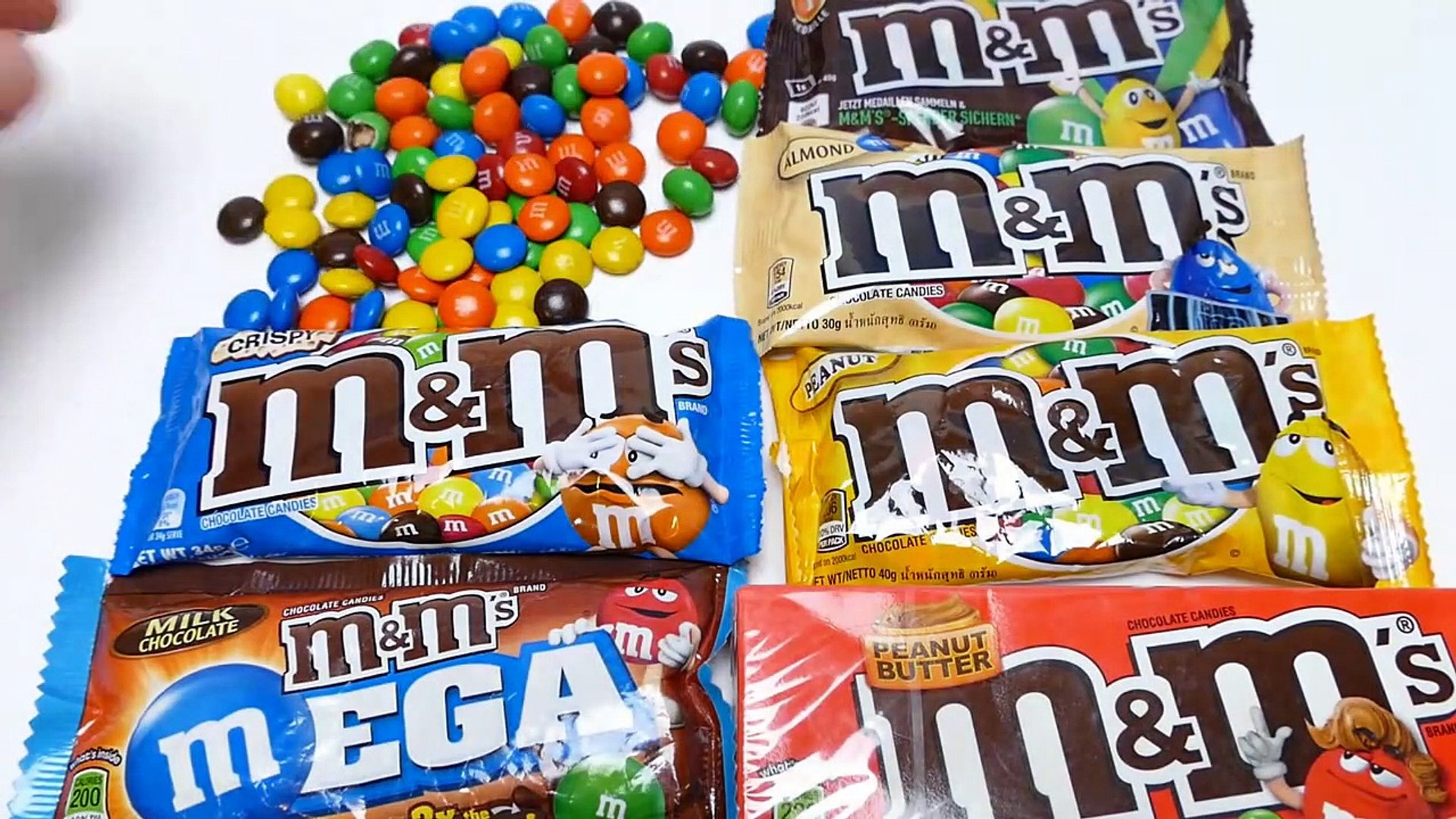 M&M's Mega Collection - M&M'S Almond, Peanut, Mega Milk Chocolate, Peanut  Butter, Crispy & M - video Dailymotion