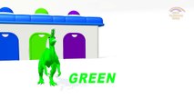Learning Colors with Dinosaurs Cartoádasdons for Children _ Colors Dinosaurs Garage Learning V