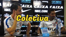 Corinthians - Coletiva de Rodriguinho e Léo Principe