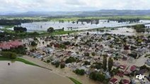 Aerial Footage of Edgecumbe Flooding