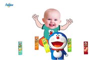 Bad Baby crying and learn colors-Colorful Pringles vs Doremondsa- Finger Family Song Collection