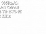 ChiliPower LPE6 Kit 2x Batterie 1850mAh  Chargeur pour Canon EOS 6D EOS 7D EOS 60D EOS