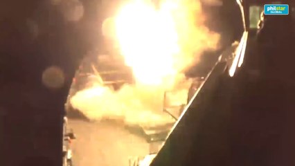 Cruise missiles fired from USS Ross into Syria