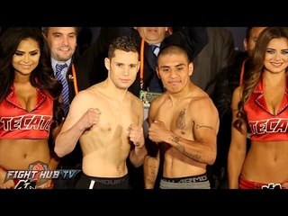 The FULL Carlos Cuadras vs. David Carmona Weigh In & Face Off Video