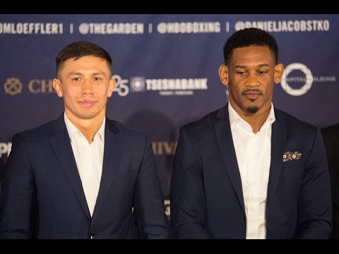 Gennady Golovkin vs Daniel Jacobs Full Face Off video- Final Press Conference