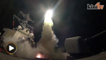 US destroyers fire 59 Tomahawks missiles on Syrian airfield in retaliation for chemical attack