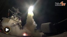US destroyers fire 59 Tomahawks missiles on Syrian airfield in retaliation for chemical attack
