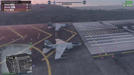 GTA V - Carrera 1 Hydra vs Hydra