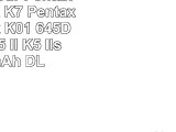 Batterie pour Pentax K3 Pentax K7 Pentax K5 Pentax K01 645D Pentax K5 II K5 IIs
