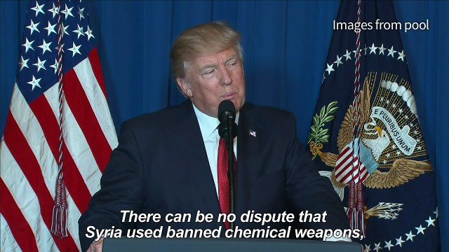 Trump launches missile strikes on Syria after 'chemical' attack
