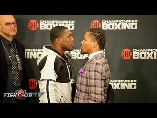 Shawn Porter vs. Andre Berto Full Face Off Video