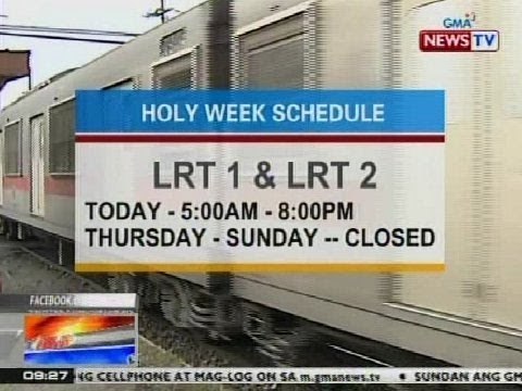 NTG: Biyahe ng MRT, LRT at PNR, limitado ngayong Semana Santa