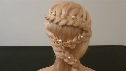 zig zag Braids hairstyle - beautifull female hair