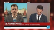 F24 Russia correspondent on US missile strikes against Syria