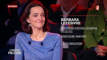 Une prof qui a débattu avec Emmanuel Macron dans "L'émission politique" de France 2 hier soir au coeur d'une polémique
