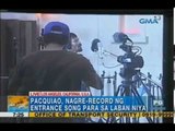 Pacman records entrance song for bout vs. Mayweather | Unang Hirit