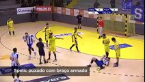 Andebol- Lances polémicos do ABC-FC Porto (Andebol 1, 2.ª fase, 2.ª jornada, 05-04-17)