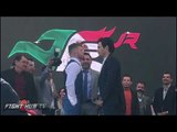Canelo Alvarez vs. Julio Cesar Chavez Jr FULL Face Off Video - Mexico City