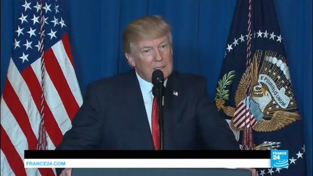 US President Donald Trump: Syria used banned chemical weapons