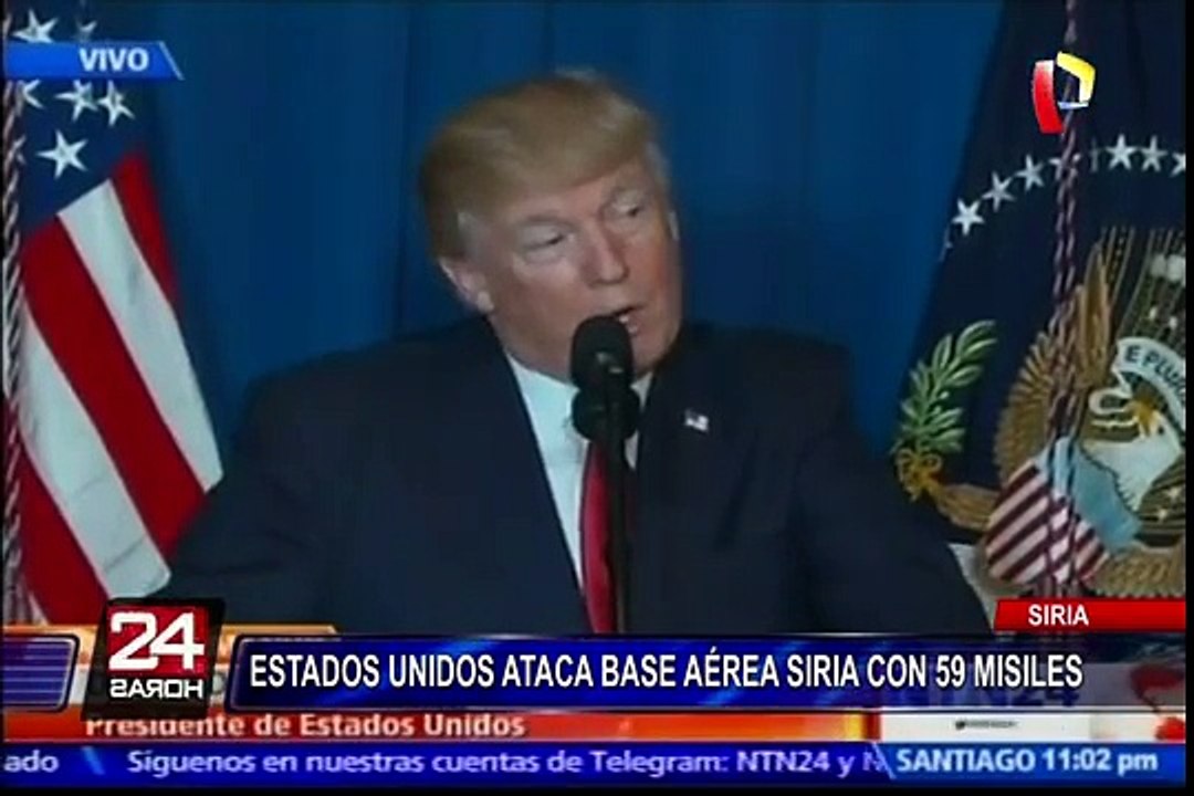 Estados Unidos lanza más de 50 misiles a Siria tras ataque químico